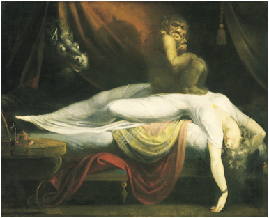 Henry Fuseli, 'The Nightmare', 1781. Oil on canvas. The Detroit Institute of Arts